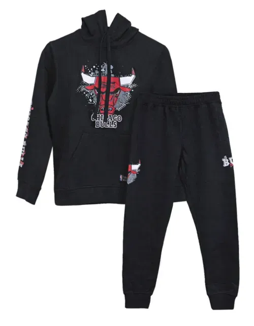Buzo Conjunto NBA Juvenil - Chicago Bulls - Negro BK2