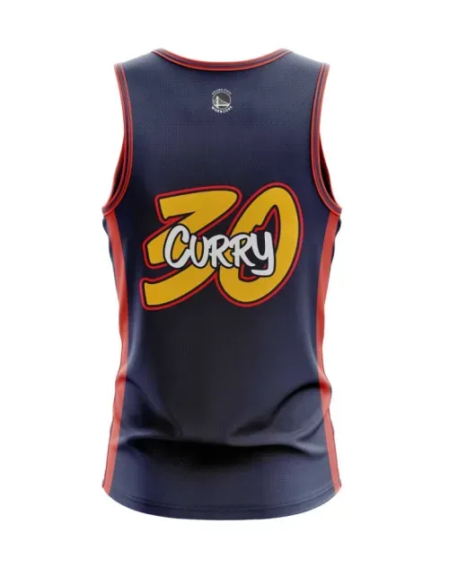 Camiseta NBA Players Hombre - Golden State Warriors 30 Curry - Azul