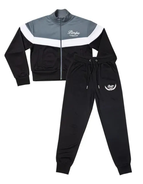 Buzo Conjunto Pimps Mujer - Colección Arpione - Negro/Gris