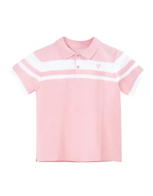 Polera Pimps Niña Piqué - Colección Heraldica - Rosa