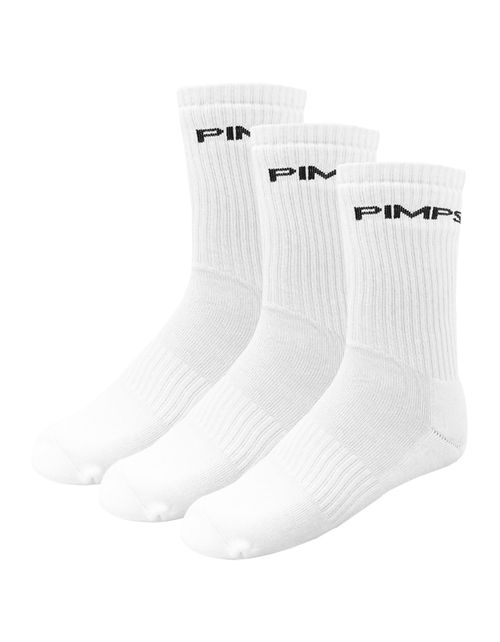 Pack 3 Pares de Calcetines Pimps - Juvenil - Blanco