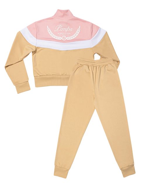 Buzo Conjunto Pimps Juvenil - Colección Arpione - Beige/Rosa