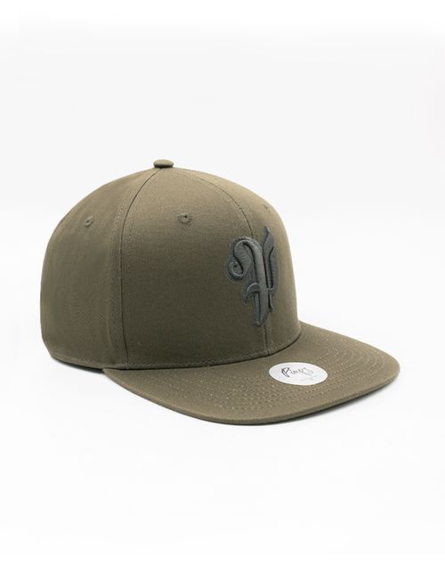 Gorra Snapback Pimps - Colección Heráldica - Verde Olivo