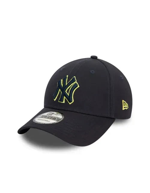 Gorra Dad Hat New Era - 9 FORTY - TEAM OUTLINE - New York Yankees - Negro