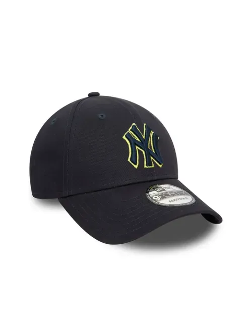 Gorra Dad Hat New Era - 9 FORTY - TEAM OUTLINE - New York Yankees - Negro