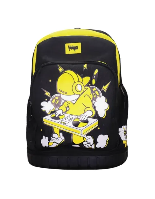 Mochila Pimps Street - Negro/Amarillo