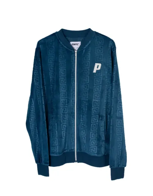 Poleron Pimps Hombre Zipper - Colección Creta - Azul
