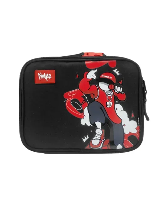 Lonchera Pimps Street – Negro/Rojo