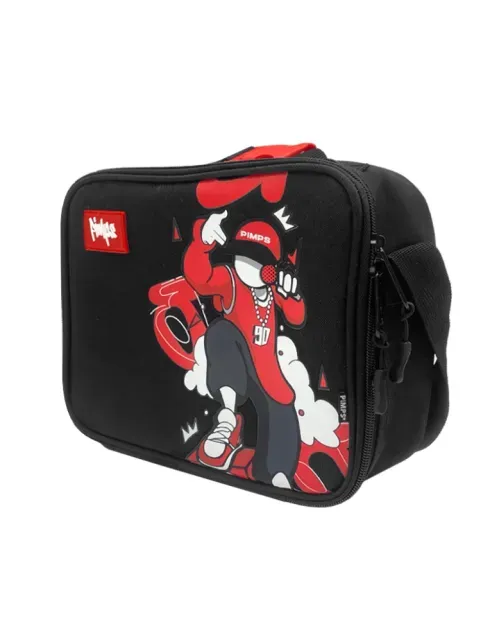 Lonchera Pimps Street – Negro/Rojo