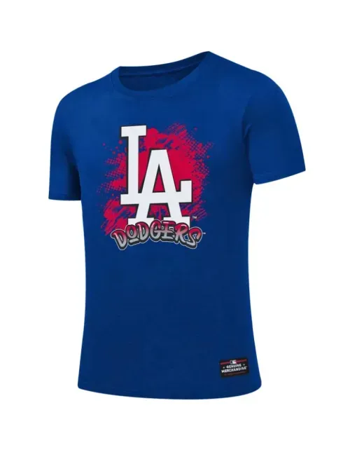 Polera MLB Juvenil NV1 - Los Angeles Dodgers - Azul