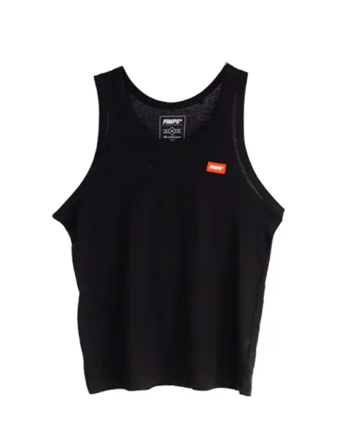Polera Pimps Hombre - Sin Mangas Musculosa - Colección Elemental - Negro