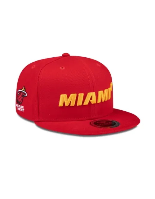 Gorra Snapback Authentic NBA - Miami Heat BU1 - Rojo
