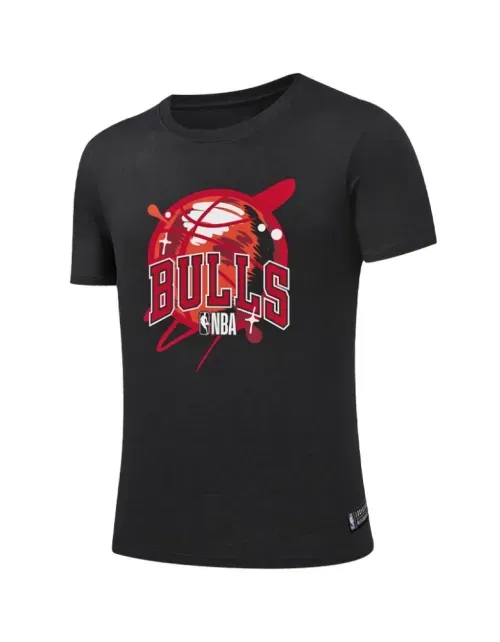 Polera NBA Niño BK1 - Chicago Bulls - Negro