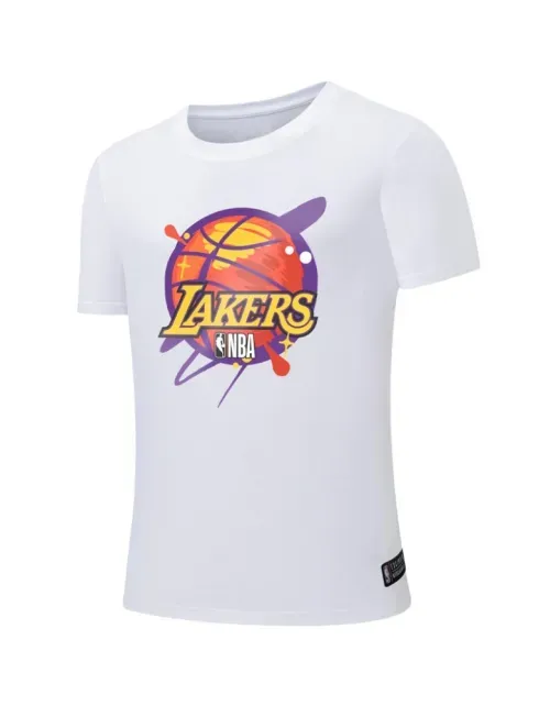 Polera NBA Niño WH1 - Los Angeles Lakers - Blanco