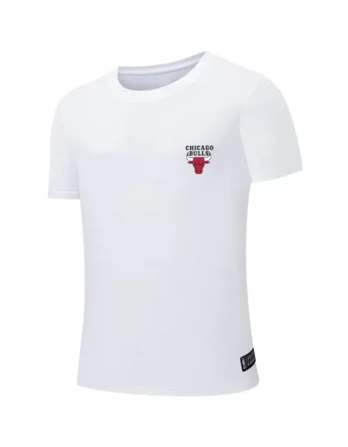 Polera NBA Hombre 4WH1 - Chicago Bulls - Blanco