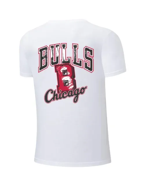 Polera NBA Hombre 4WH1 - Chicago Bulls - Blanco