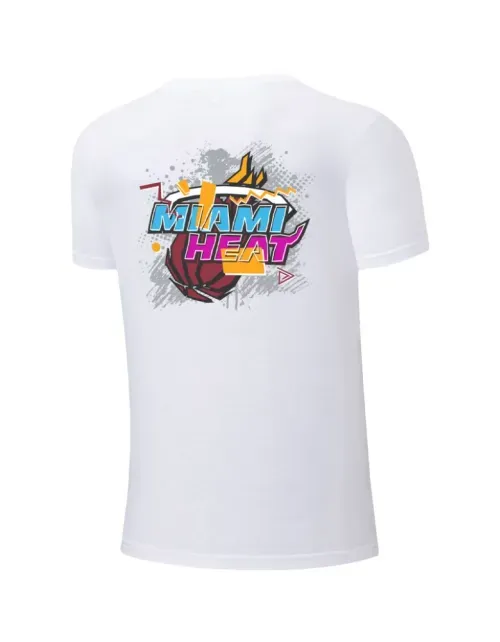 Polera NBA Juvenil - Miami Heat - Blanco