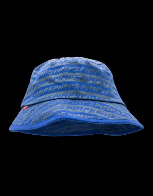 Bucket Hat Pimps Multilogo - Azul