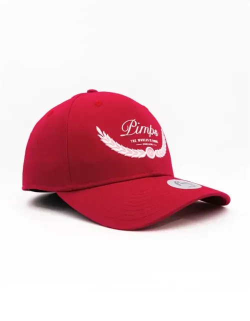Gorra Dad Hat Pimps Curve - Colección Arpione - Rojo