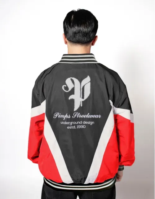 Chaqueta Pimps Hombre - Colección Heráldica - Negro/Rojo