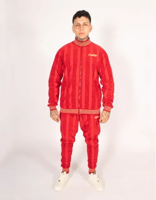 Buzo Conjunto Pimps Hombre - Colección Creta - Rojo