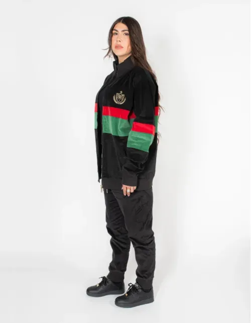 Buzo Conjunto Pimps Hombre Cotelé - Corduroy Scudetto - Negro