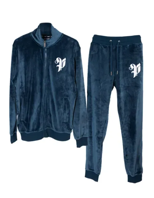 Buzo Conjunto Pimps Juvenil - Colección Heráldica - Plush Azul