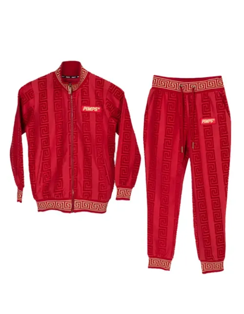 Buzo Conjunto Pimps Juvenil - Colección Creta - Rojo