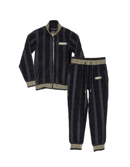 Buzo Conjunto Pimps Bebe - Colección Creta - Negro