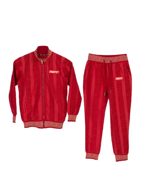 Buzo Conjunto Pimps Bebe - Colección Creta - Rojo
