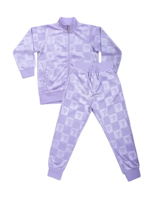 Buzo Conjunto Pimps Juvenil Plush - Multilogo Heráldica - Lila