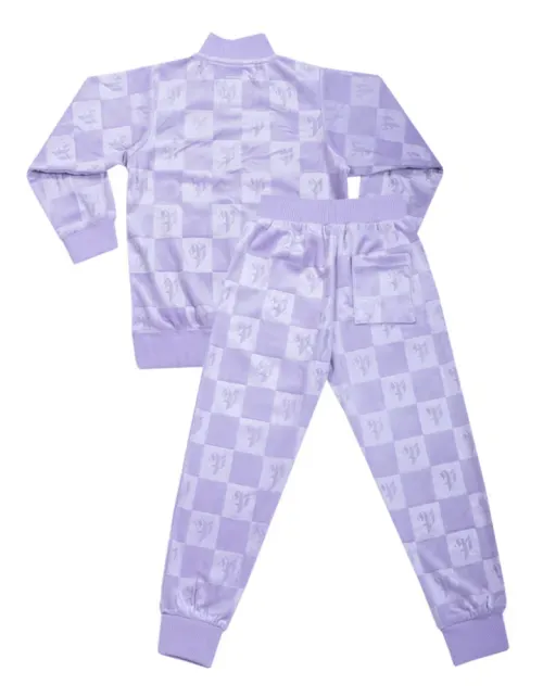 Buzo Conjunto Pimps Juvenil Plush - Multilogo Heráldica - Lila