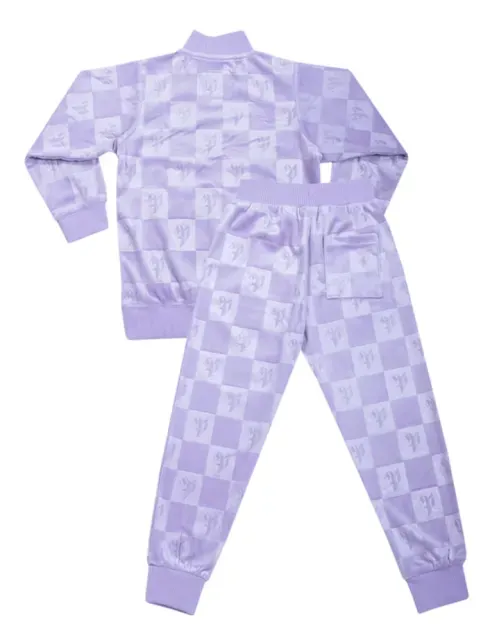 Buzo Conjunto Pimps Niño Plush - Multilogo Heráldica - Lila