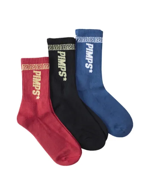 Pack 3 Pares de Calcetines Pimps CRETA - Tricolor