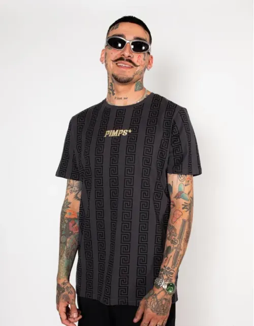 Polera Pimps Hombre - Colección Creta - Grafito