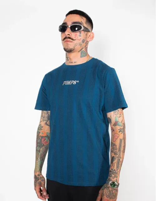 Polera Pimps Hombre - Colección Creta - Azul