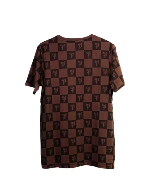 Polera Pimps Juvenil Cuadros - Colección Heráldica - Café
