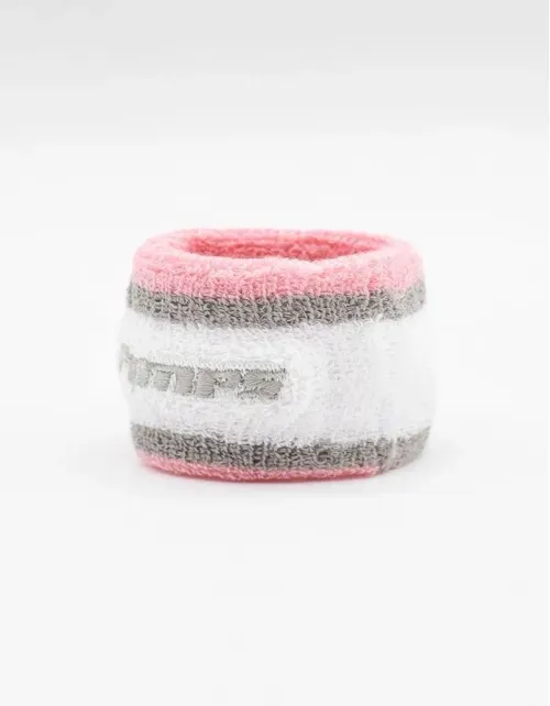 Banda Muñequera Pimps Deportiva - Rosa/Gris