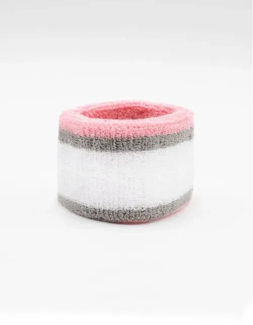 Banda Muñequera Pimps Deportiva - Rosa/Gris