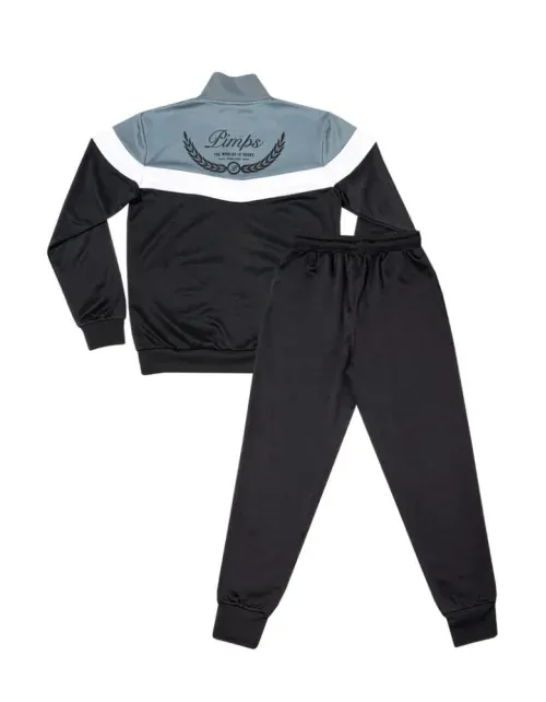 Buzo Conjunto Pimps Bebe - Colección Arpione - Negro/Gris
