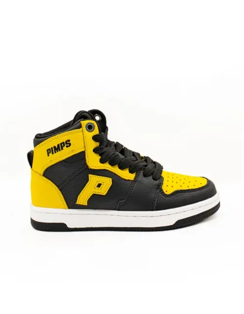 Zapatillas Pimps Hombre - Strong Hi - Black Yellow