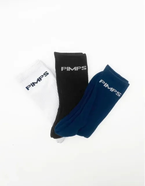 Pack 3 Pares de Calcetines Pimps - Juvenil - Tricolor
