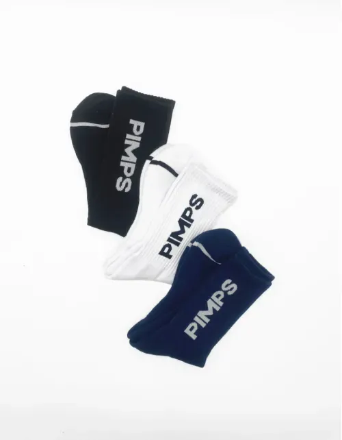 Pack 3 Pares de Calcetines Pimps Franja - Juvenil - Tricolor