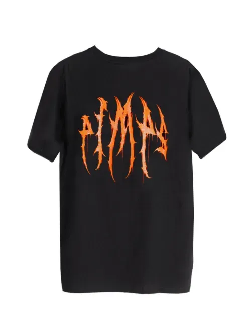 Polera Pimps Hombre - Colección Distortion - Naranjo