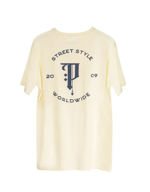 Polera Pimps Unisex - Colección Worldwide - Crema