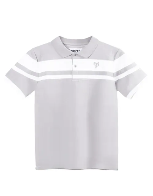 Polera Pimps Juvenil Piqué - Colección Heraldica - Gris