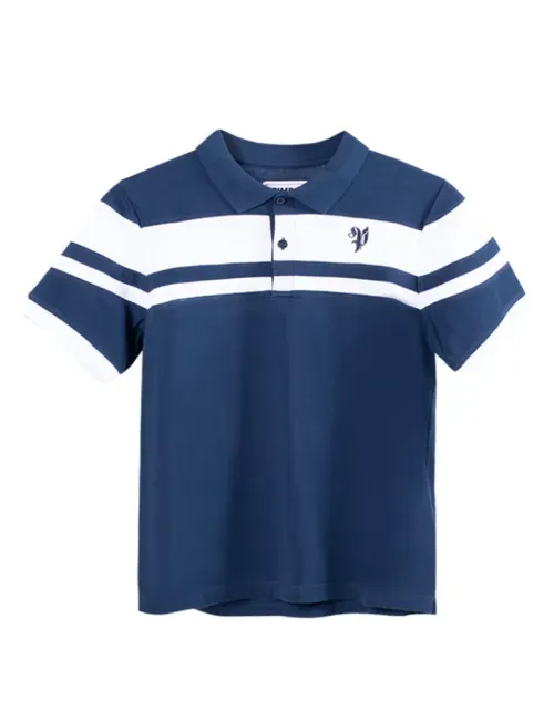 Polera Pimps Juvenil Piqué - Colección Heraldica - Azul