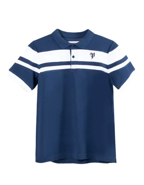 Polera Pimps Hombre Piqué - Colección Heraldica - Azul