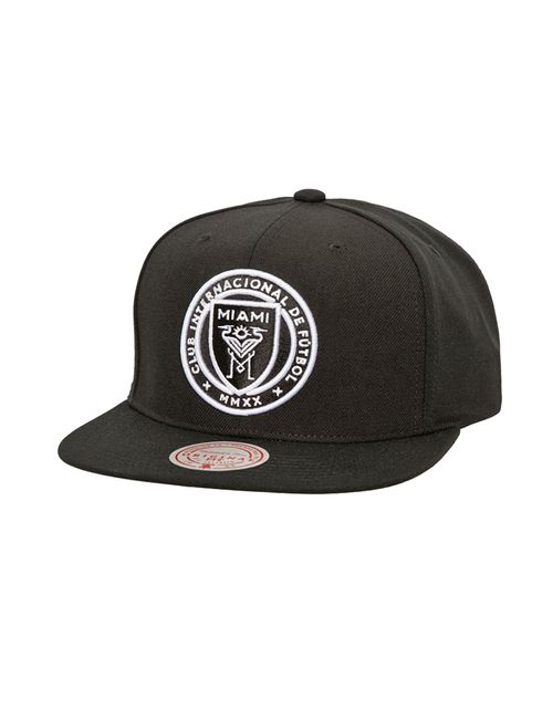 Gorra Snapback Mitchell &amp; Ness - MLS EVERGREEN - Inter Miami CF - Negro