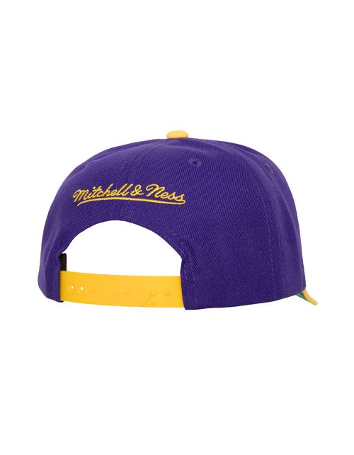 Gorra Dad Hat Mitchell & Ness - NBA TEAM SCRIPT 2.0 PRO HWC - Los Angeles Lakers - Morado